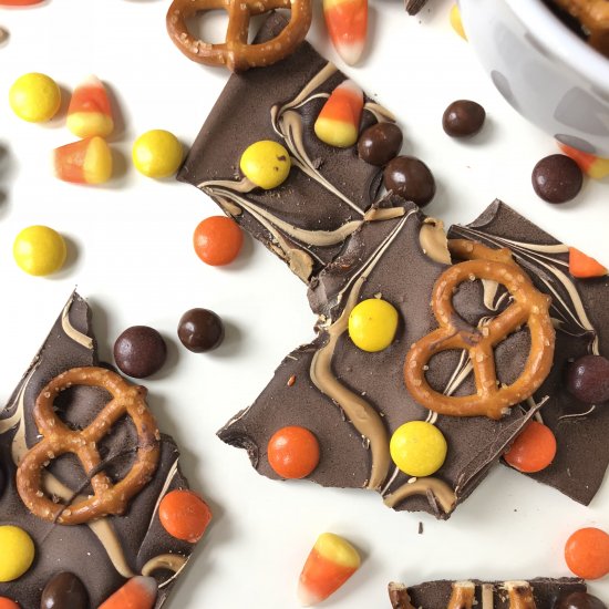 Halloween Chocolate Boo Bark