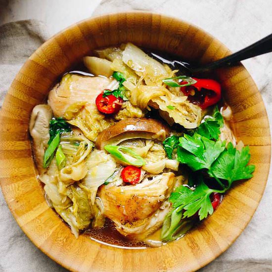 Instant Pot Chicken Cabbage Soup