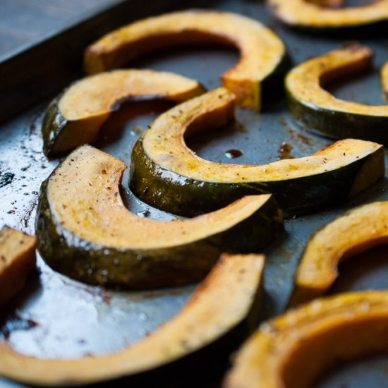 Apple Cider Maple Roasted Squash