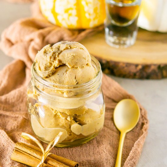 Bourbon-Pumpkin Ice Cream