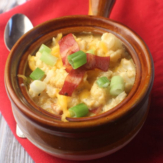 Loaded Cauliflower Soup