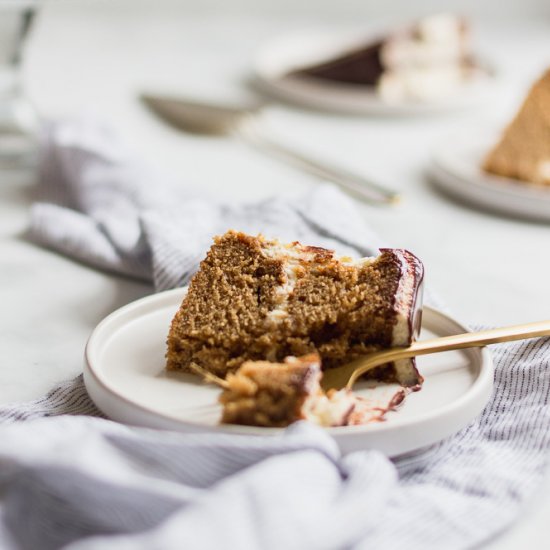 Maple Stout Cake with Mascarpone