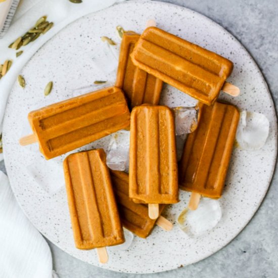 Vegan Pumpkin Popsicles