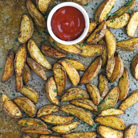 Salt Pepper & Paprika Potato Wedges