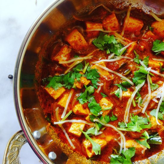 Marinated Paneer Gravy