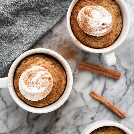 Keto Pumpkin Pie Mug Cake