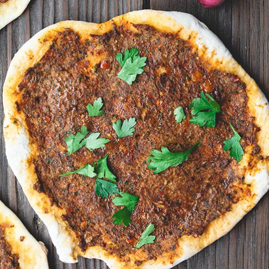 Lahmacun (Turkish/Armenian Pizza)