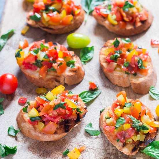 Garden Fresh Tomato Bruschetta