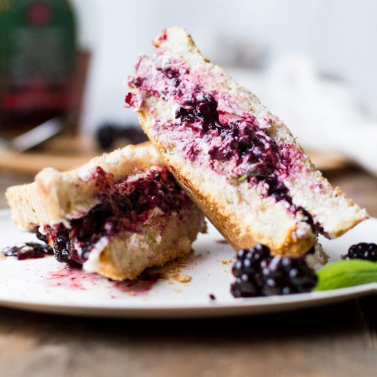 Balsamic Blackberry Grilled Cheese