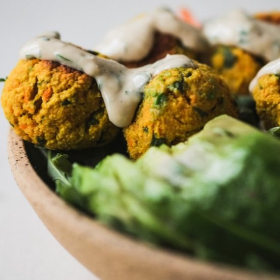 Whole30 Falafel with Garlic Tahini