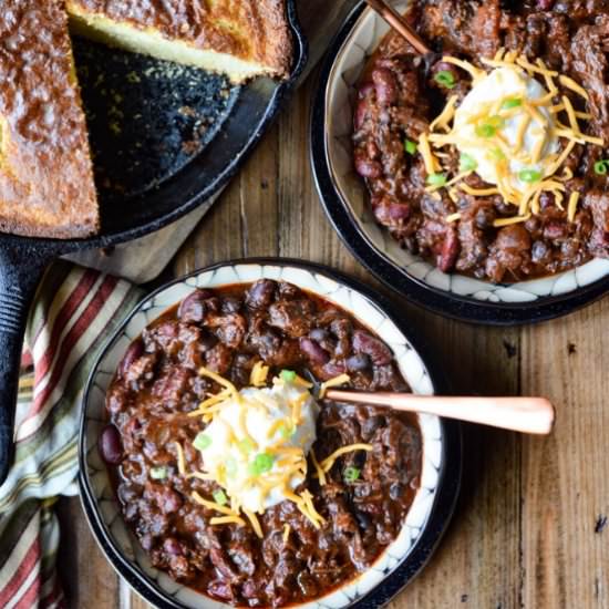 Chunky Beef Short Rib Chili