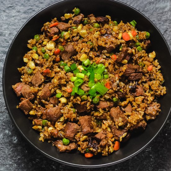 Quick & Easy Steak Fried Rice