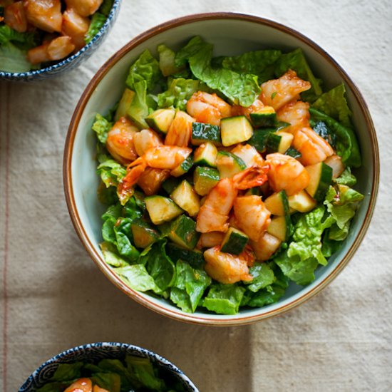 Sriracha Shrimp Cocktail Salad