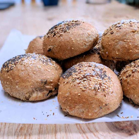 Seeded brown rolls