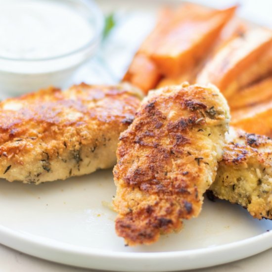 Paleo Chicken Fingers & French Fry