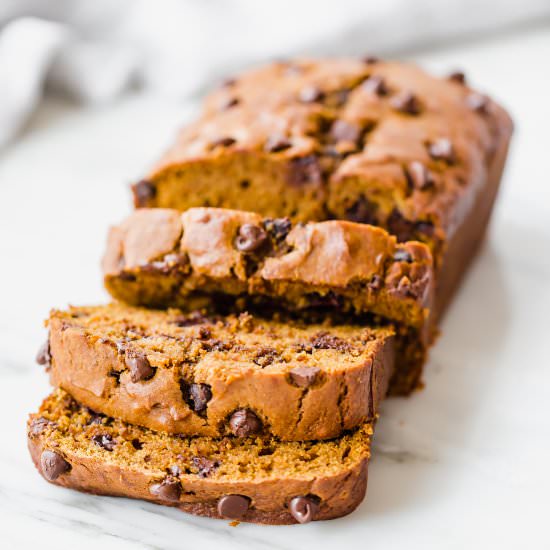 Pumpkin Chocolate Chip Bread