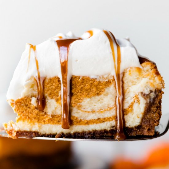 Pumpkin Swirl Cheesecake