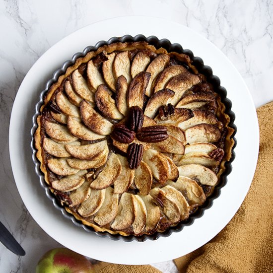 Spiced Apple and Pecan Tart