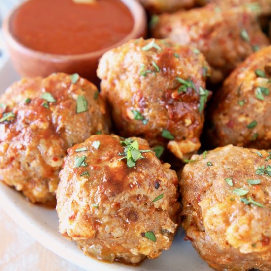 Cheesy Taco Meatballs