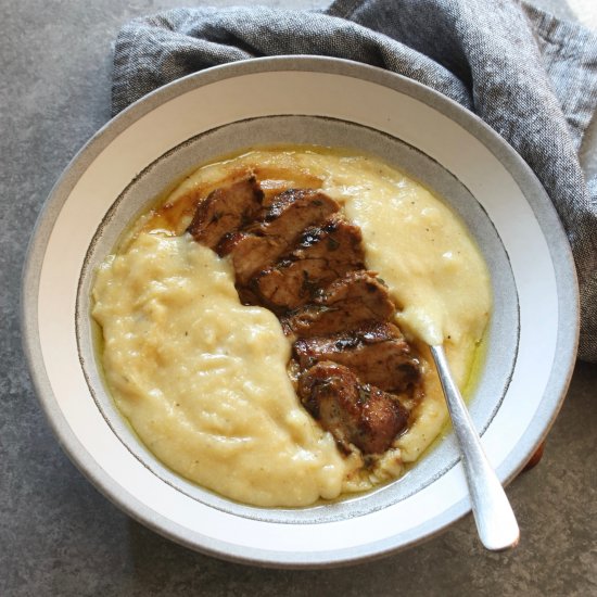 Roasted Pork Tenderloin & Polenta