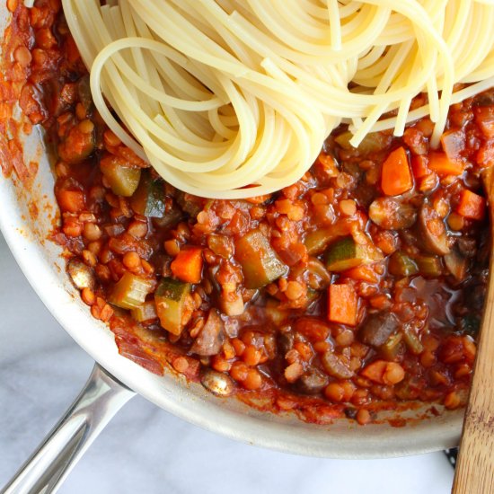 Vegetable Spaghetti Bolognese