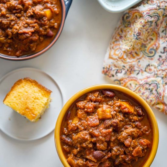 Slow Cooker Pumpkin Chili