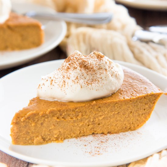 Crustless Pumpkin Pie