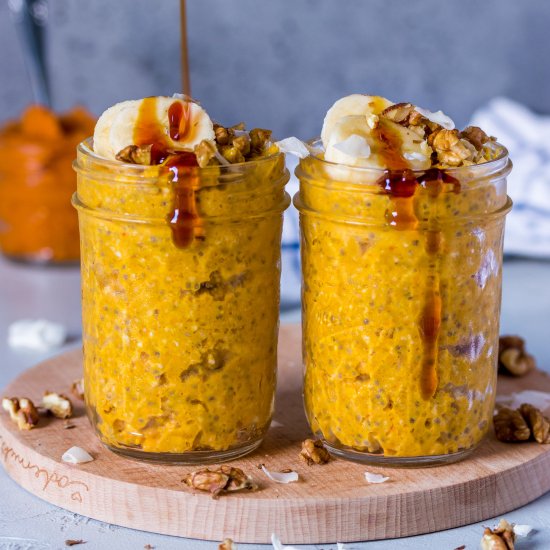 Pumpkin Spice Overnight Oats