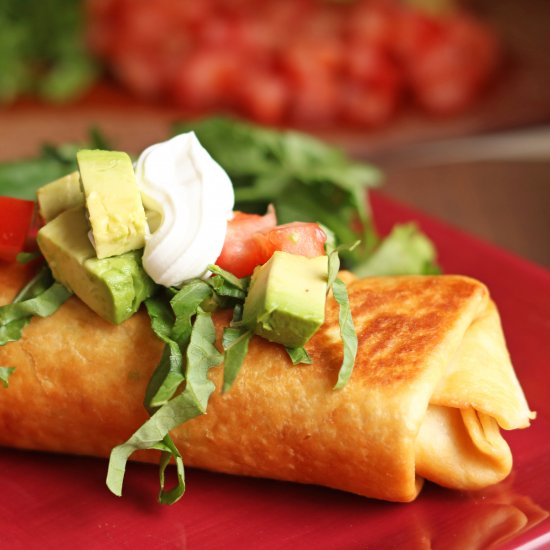 Rotisserie Chicken Chimichanga