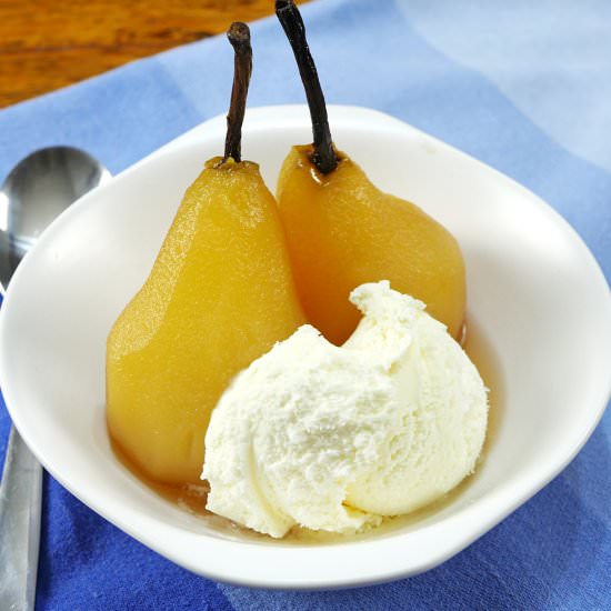 Slow Cooker Poached Pears