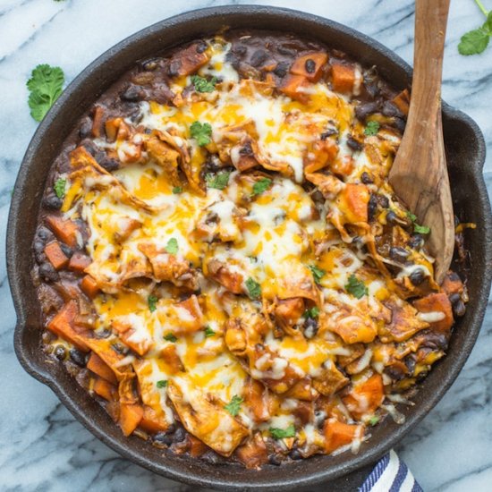 Sweet Potato Enchilada Skillet