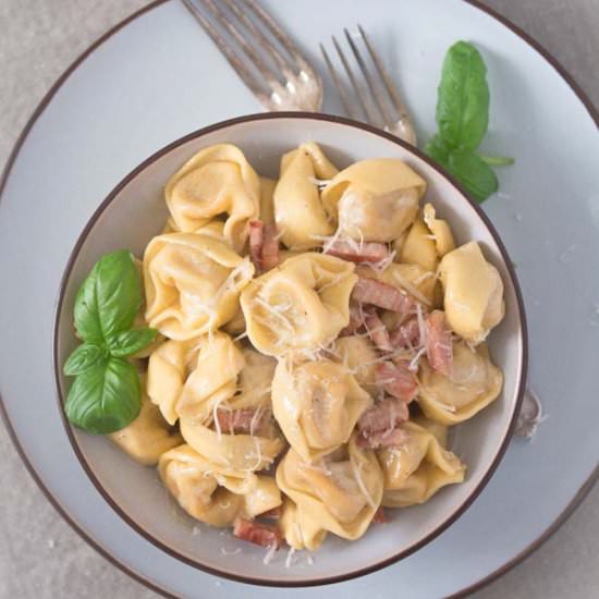 Cheese Tortellini in Cream Sauce