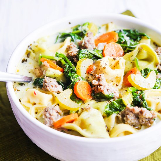 Creamy Tortellini Soup