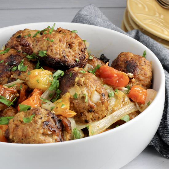 Turkey Chorizo Meatballs