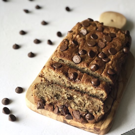 Peanut Butter Walnut Banana Bread