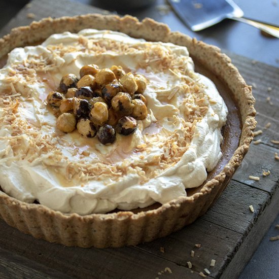 Hazelnut Dulce de Leche Coconut Pie