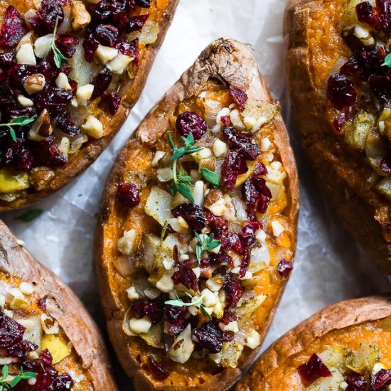 Harvest Stuffed Sweet Potatoes