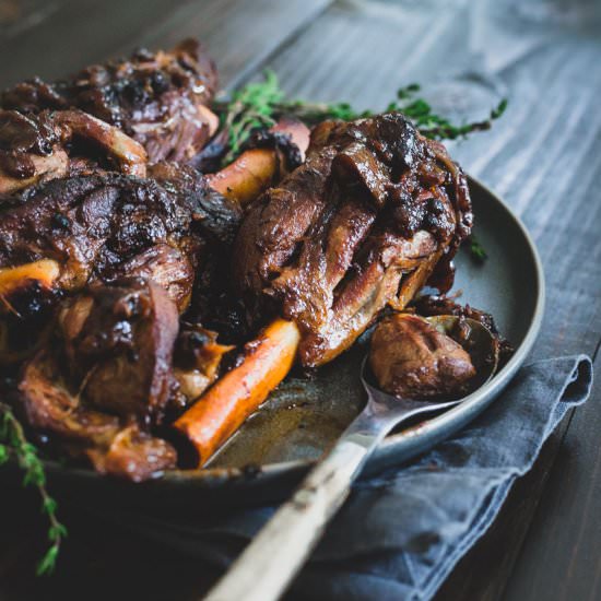 Apple Cider Braised Lamb