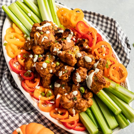 Pumpkin BBQ Cauliflower Wings