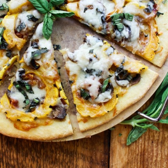 Thin Crust Roasted Delicata Pizza