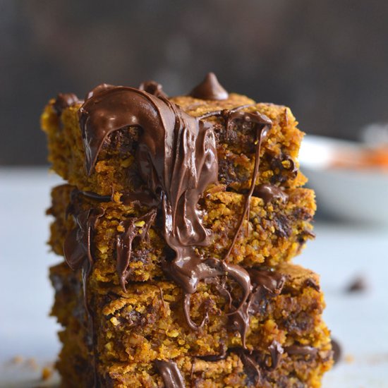 Pumpkin Chocolate Cookie Bars