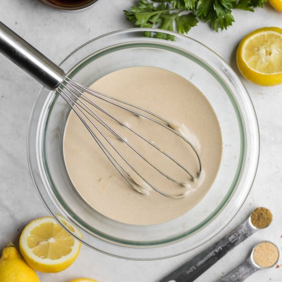 3 Ingredient Tahini Dressing