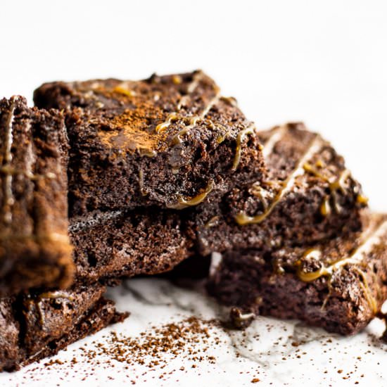 Salted Caramel Fudgy Brownies