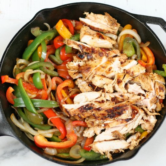 Cast Iron Chicken Fajitas