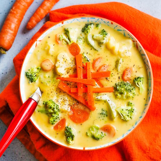 Cheesy Vegetable Soup