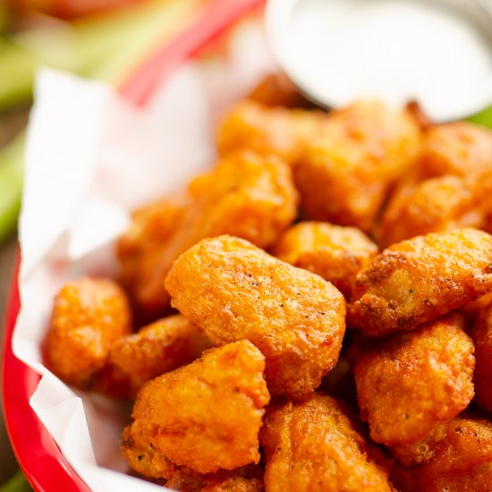 Airfryer Buffalo Cauliflower Tots