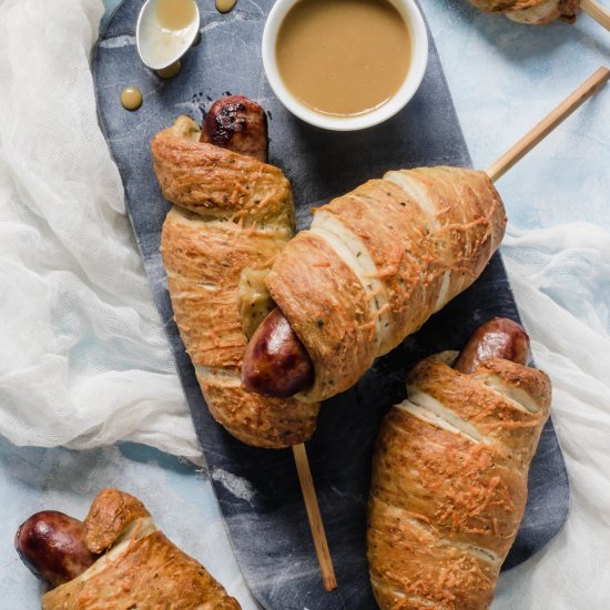 Parmesan Pretzel Brats