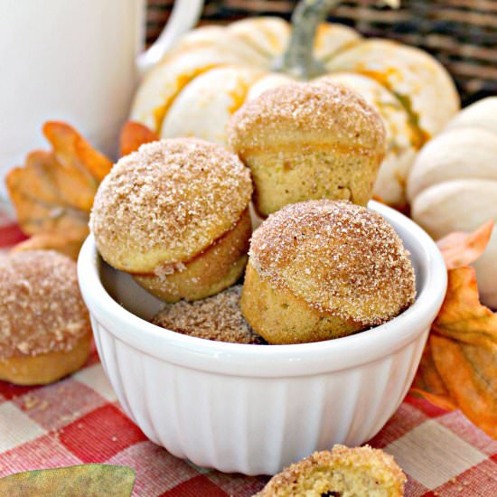 Pumpkin Spice Donut Muffins