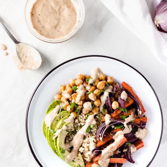 Autumn Roasted Vegetable Grain Bowl