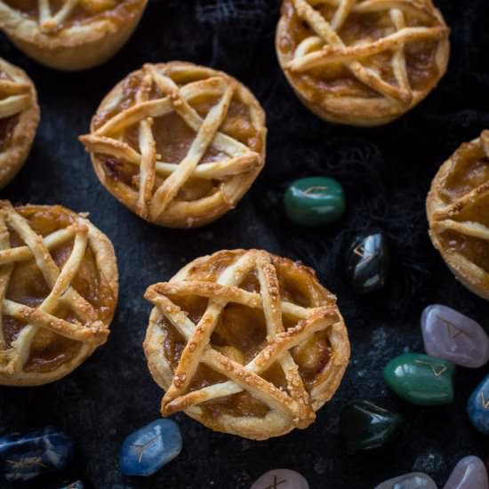 Pentagram Topped Vegan Apple Pies